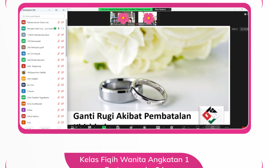 Kelas Fiqih Wanita Angkatan 1 Pertemun ke 24
