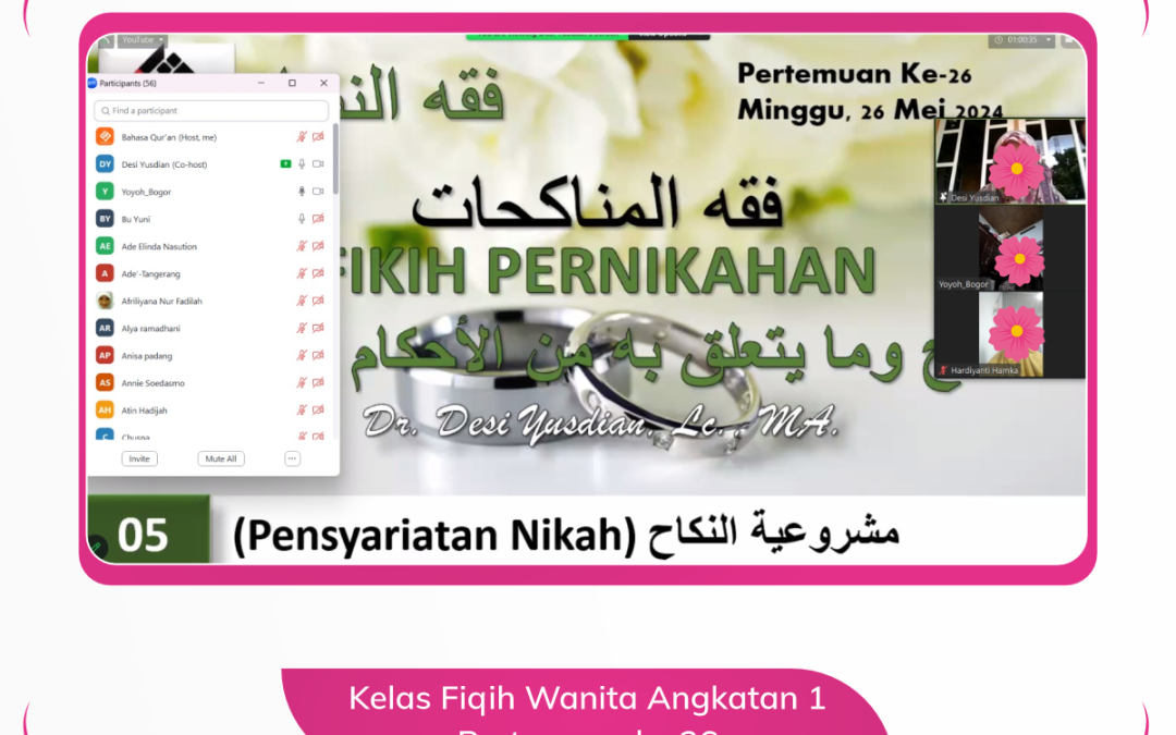 Kelas Fiqih Wanita Angkatan 1 Pertemun ke 26