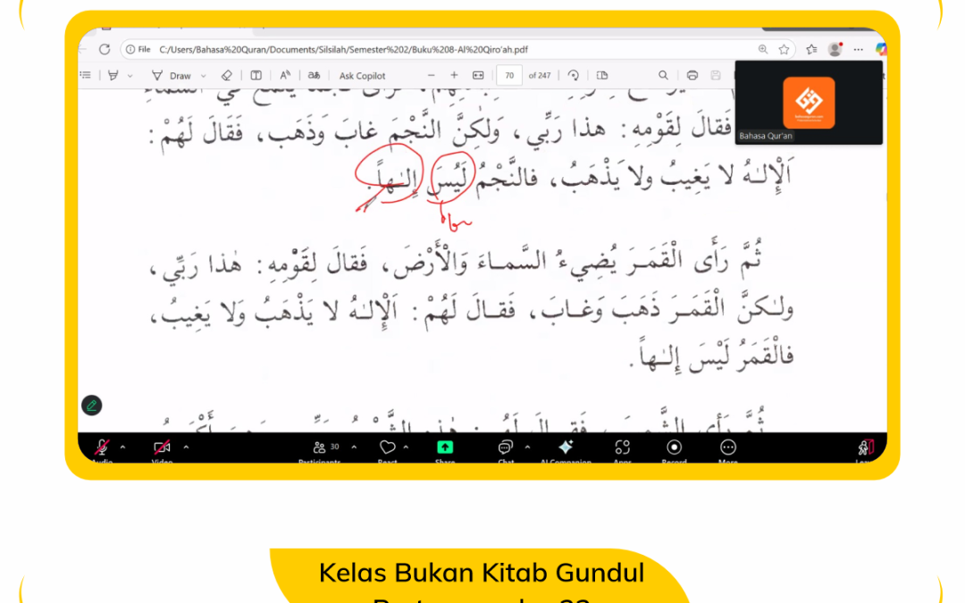 Kelas Bukan Kitab Gundul ke 23