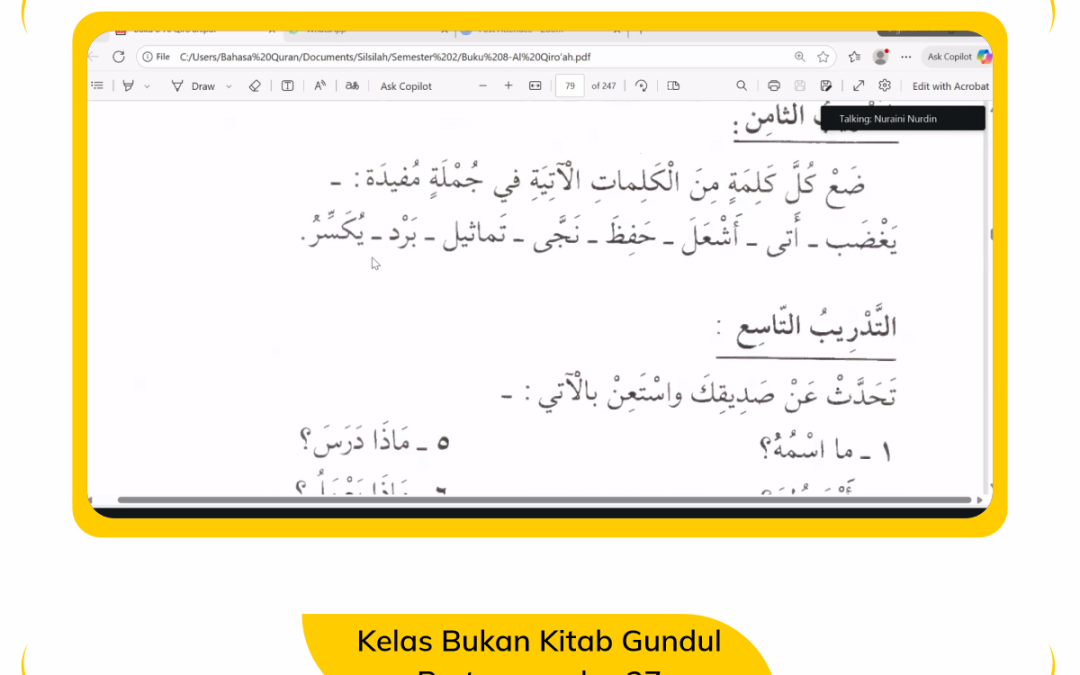 Kelas Bukan Kitab Gundul ke 27