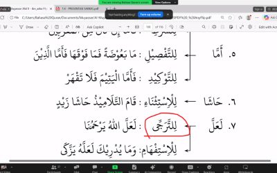 Kelas Online Muyassar Pertemuan ke-19