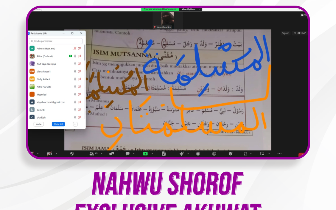 Nahwu Shorof Exclusive Akhwat Pertemuan Ke-3
