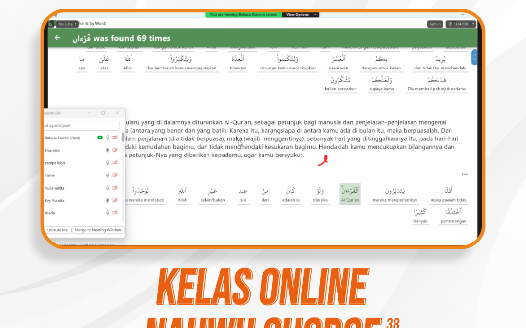 Nahwu Shorof Angkatan 38 Pertemuan ke-6