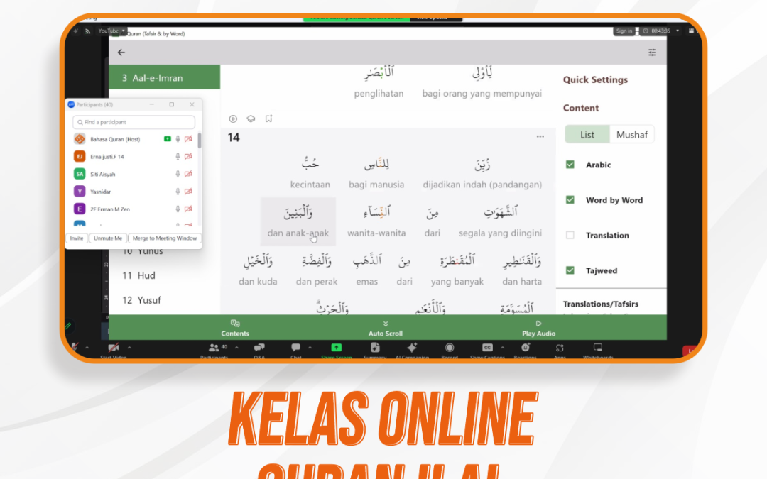 Kelas Online Quran Ilal Pertemuan Ke-5