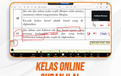 Kelas Online Quran Ilal Pertemuan Pertama
