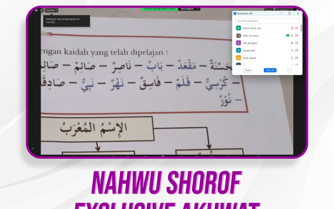 Nahwu Shorof Exclusive Akhwat Pertemuan Ke-5