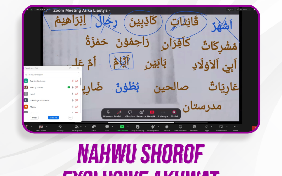 Nahwu Shorof Exclusive Akhwat Pertemuan Ke-7