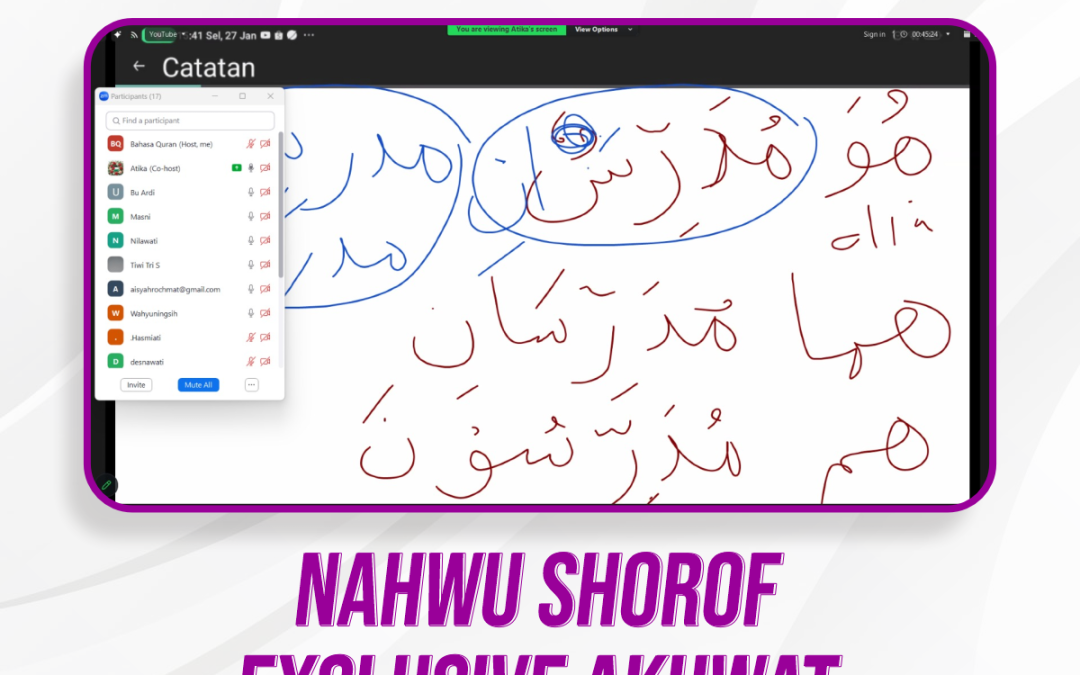 Nahwu Shorof Exclusive Akhwat Pertemuan Ke-11