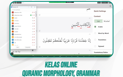 Quranic Morphology, Grammar, & Kelas Quran Ilal | 11
