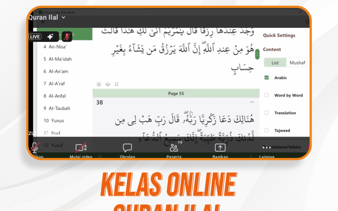Kelas Online Quran Ilal Pertemuan Ke-13