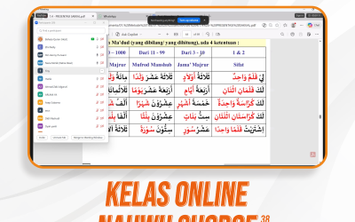 Nahwu Shorof Angkatan 38 Pertemuan ke-16