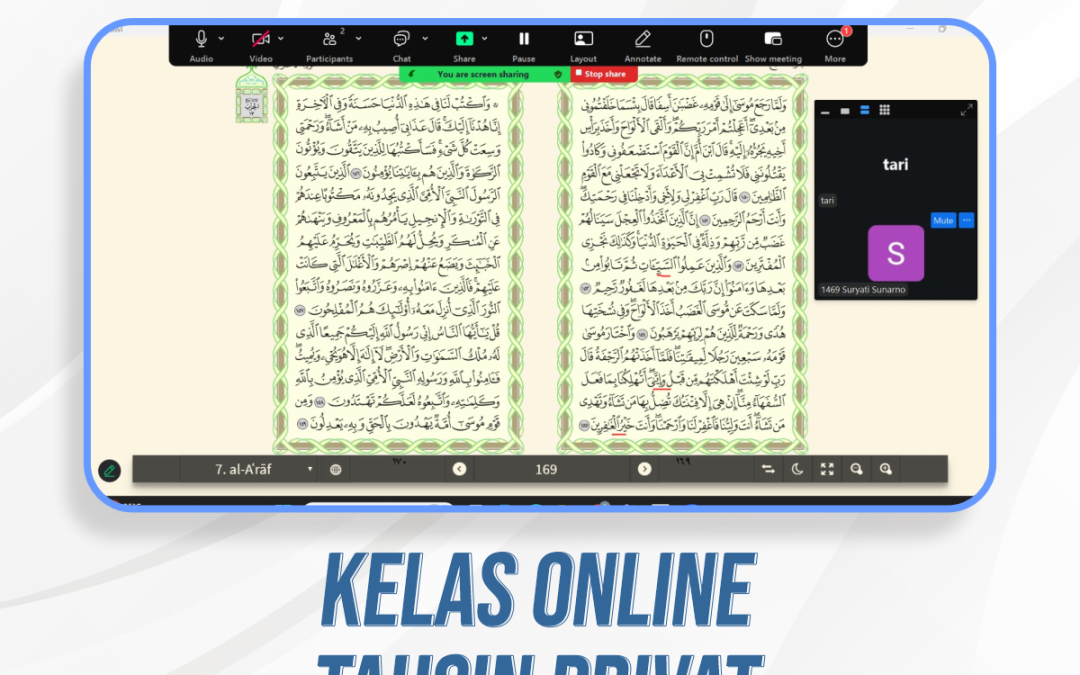Kelas Tahsin Privat Akhwat
