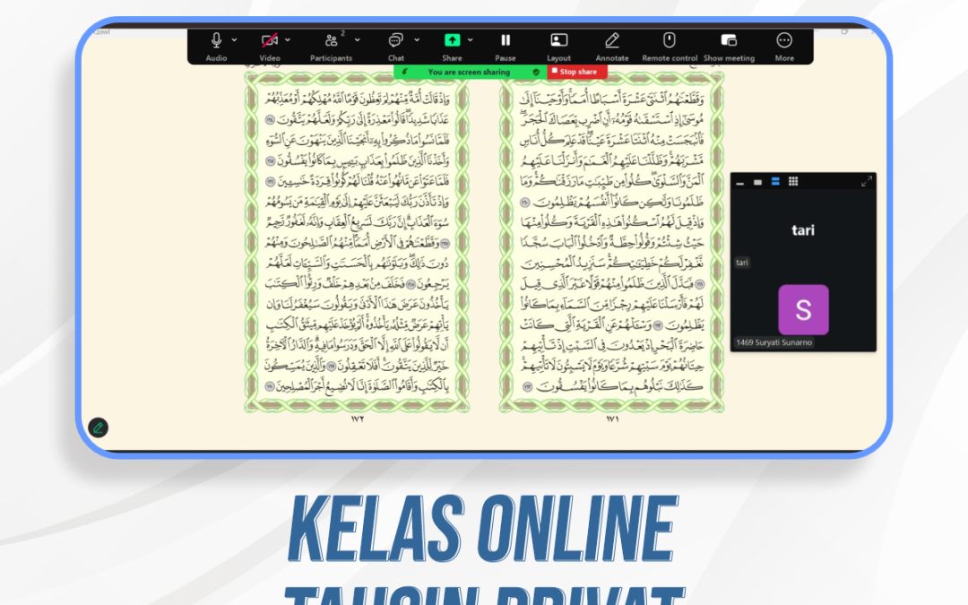 Kelas Tahsin Privat Akhwat