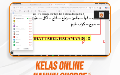 Nahwu Shorof Angkatan 39 Pertemuan Ke-6