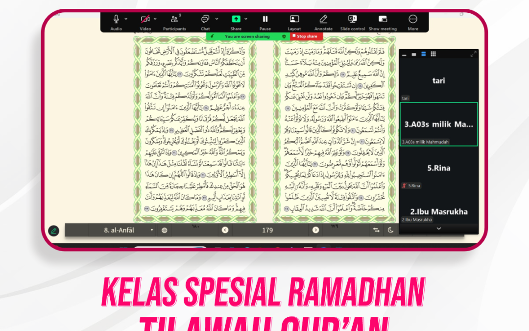 Kelas Spesial Tilawah Ramadhan Pertemuan Ke-7
