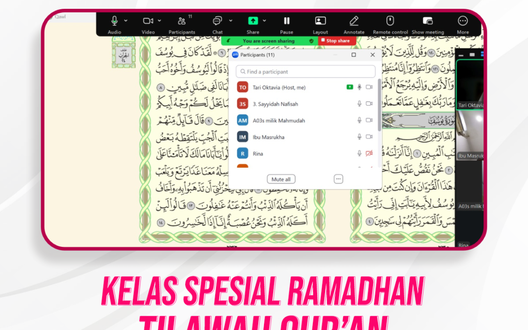 Kelas Spesial Tilawah Ramadhan Pertemuan Ke-11
