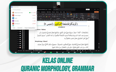 Quranic Morphology, Grammar, & Kelas Quran Ilal | 24