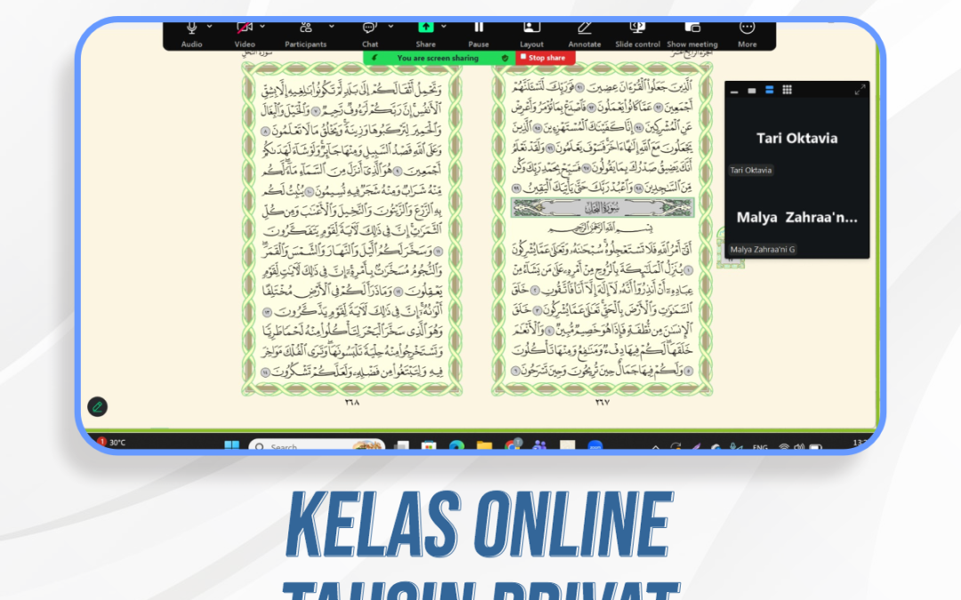Kelas Tahsin Privat Akhwat