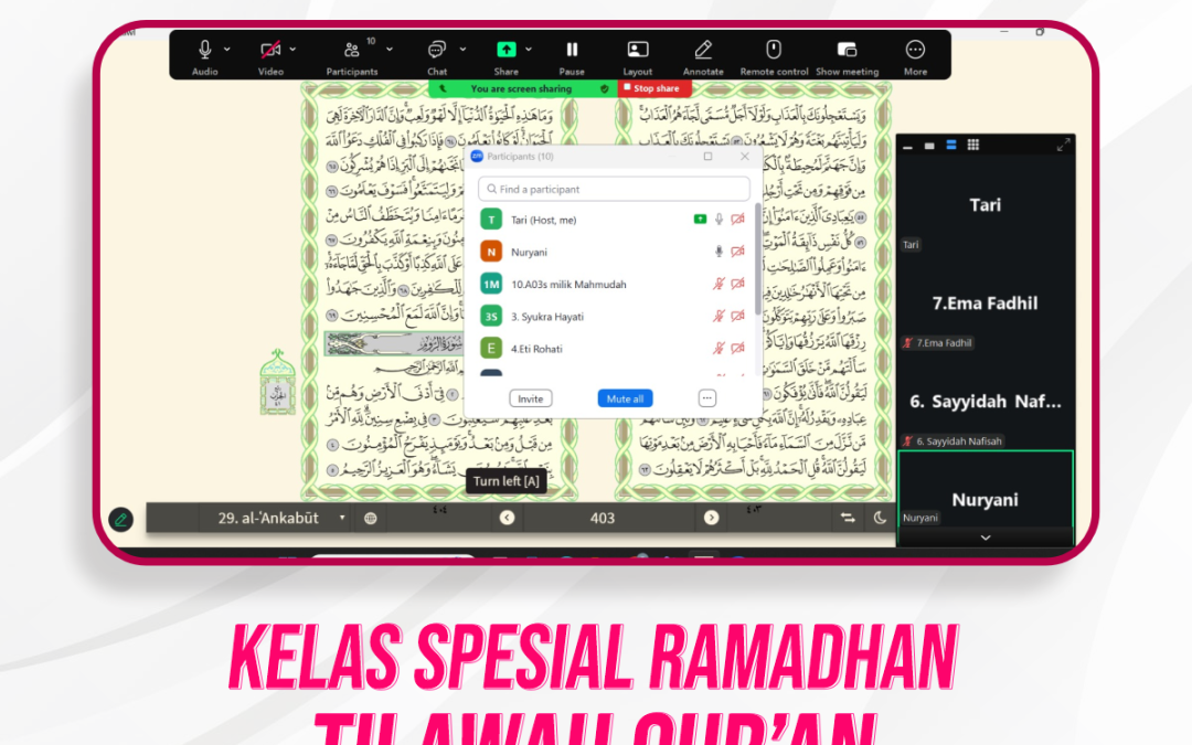 Kelas Spesial Tilawah Ramadhan Pertemuan Ke-14