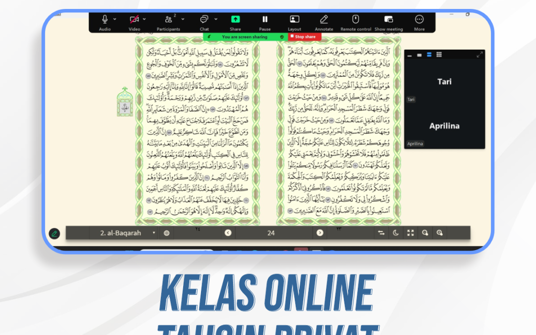 Kelas Tahsin Privat Akhwat