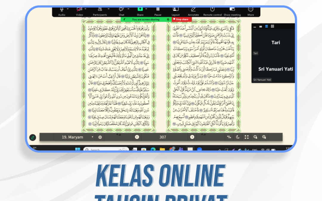 Kelas Tahsin Privat Akhwat