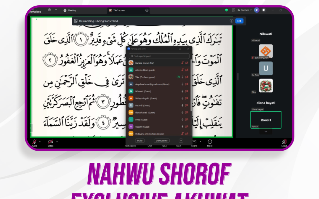 Nahwu Shorof Exclusive Akhwat Pertemuan Ke-14