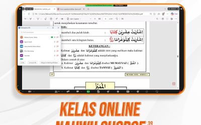 Nahwu Shorof Angkatan 39 Pertemuan Ke-14