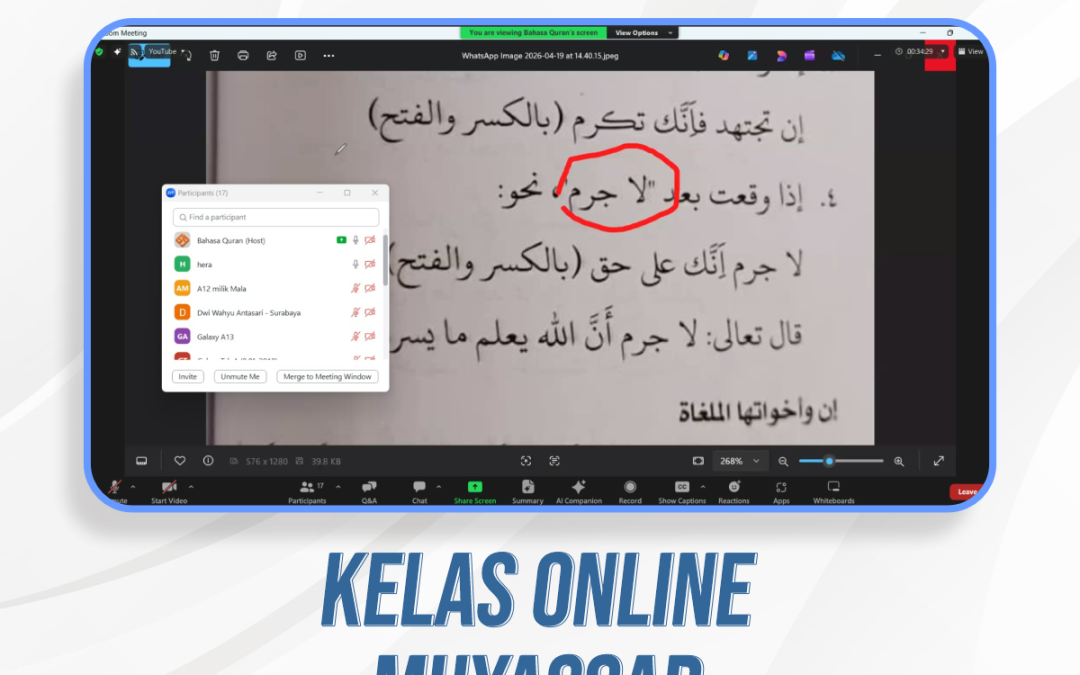 Kelas Online Muyassar Buku Jilid 3 Pertemuan ke-12