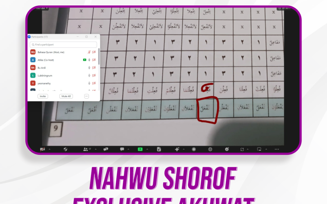 Nahwu Shorof Exclusive Akhwat Pertemuan Ke-16