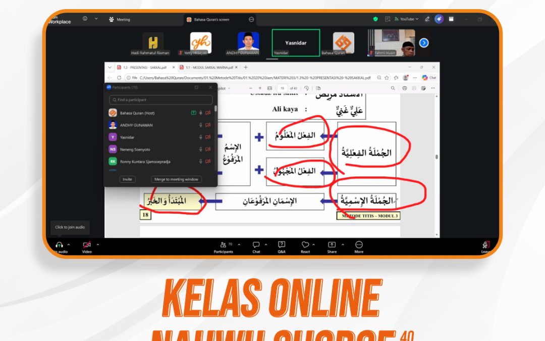 Nahwu Shorof Angkatan 40 Pertemuan Ke-7