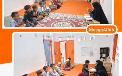 Tes Bacaan Calon Peserta Ngaji Kelas Anak-anak