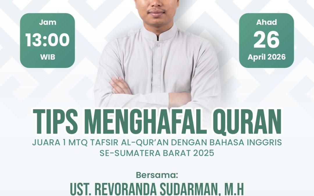 Webinar Tips Menghafal Quran
