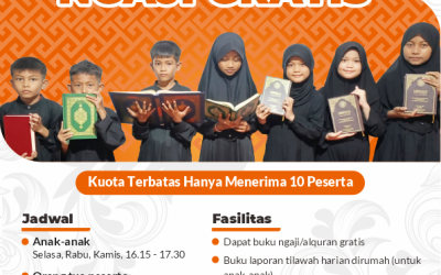 Pendaftaran Ngaji Gratis Cabang Lubuk Minturun