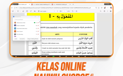 Nahwu Shorof Angkatan 40 Pertemuan Ke-9
