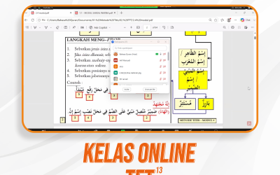Kelas TFT (Training For Trainer) Angkatan 13 Pertemuan Ke-11