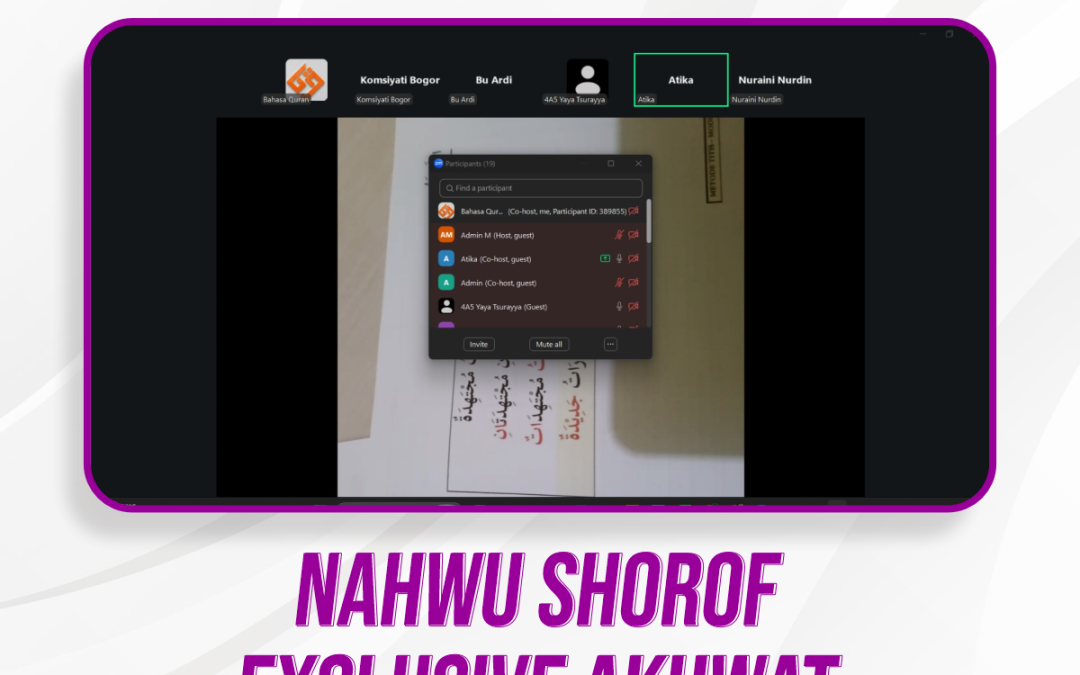 Nahwu Shorof Exclusive Akhwat Pertemuan Ke-21