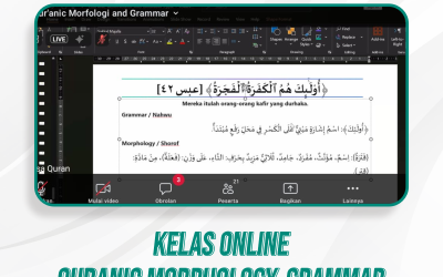 Kelas Quranic Morphology and Grammar | 34