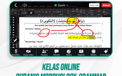 Kelas Quranic Morphology and Grammar | 36