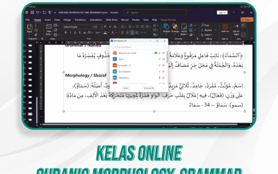 Kelas Quranic Morphology and Grammar | 37