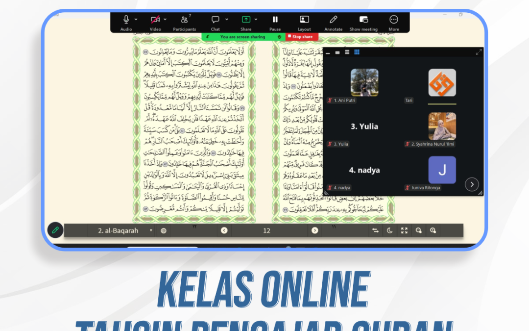 Kelas Online Tahsin Ustadzah Pengajar Quran | 5