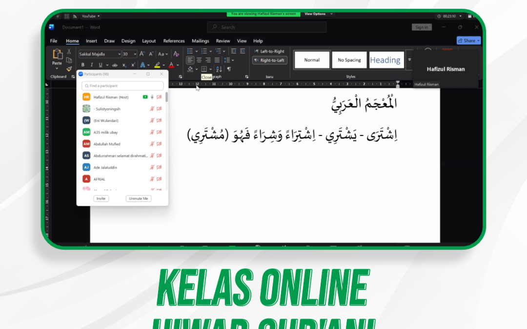 Hiwar Qur’ani Pertemuan Ke-10