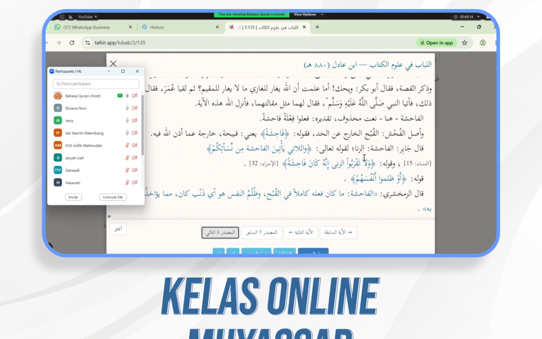 Kelas Online Muyassar Buku Jilid 3 Pertemuan ke-23