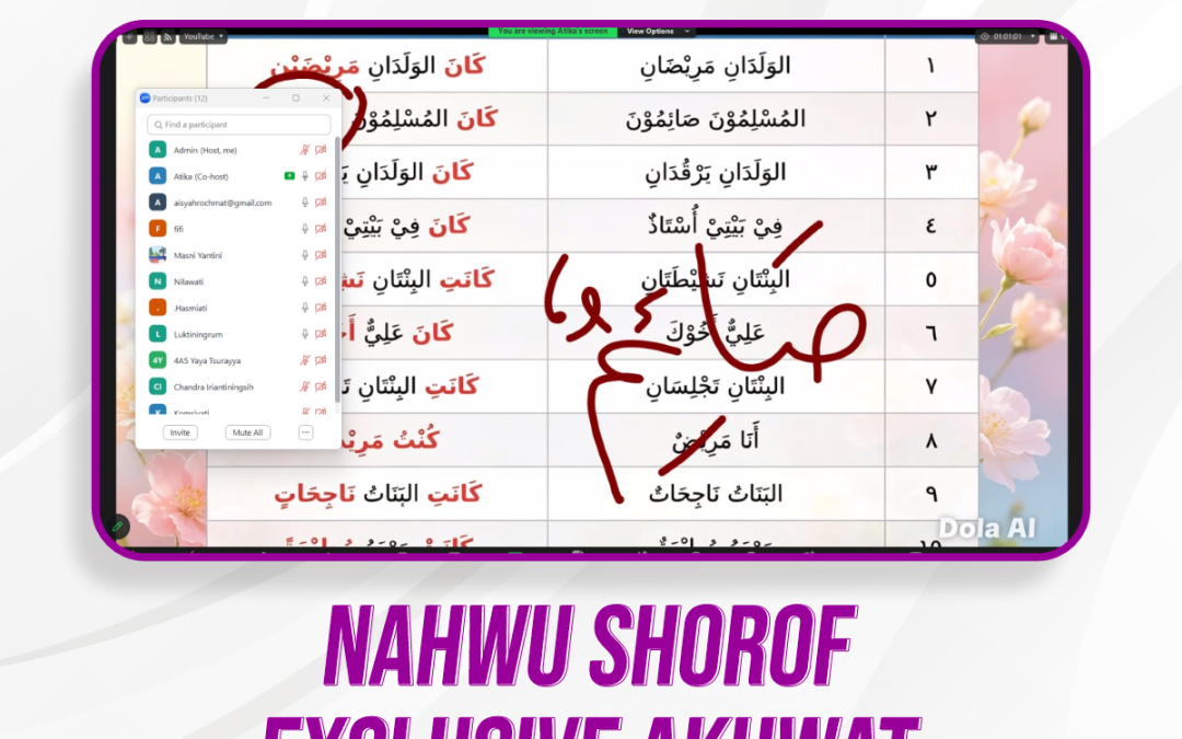 Nahwu Shorof Exclusive Akhwat Pertemuan Ke-25