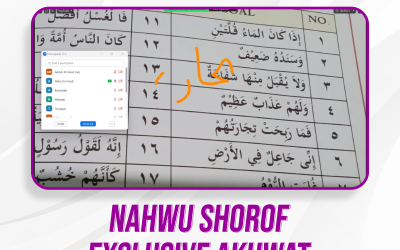 Nahwu Shorof Exclusive Akhwat Pertemuan Ke-27