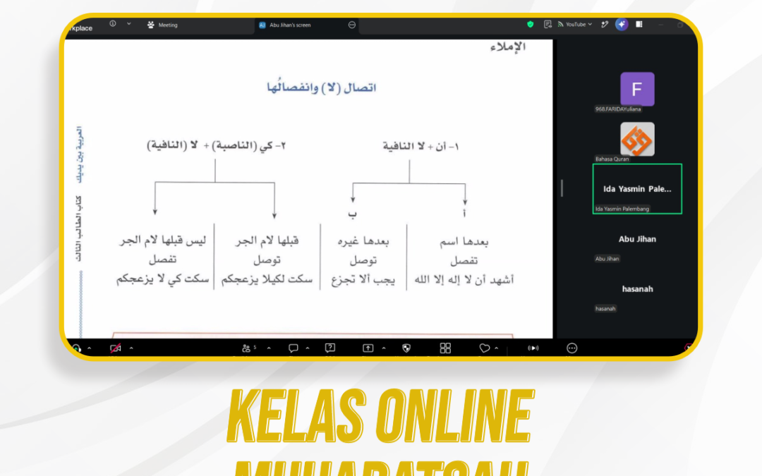 Kelas Online Muhadatsah Pertemuan ke-320