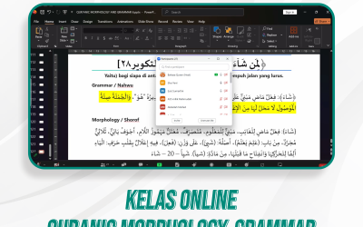 Kelas Quranic Morphology and Grammar | 42