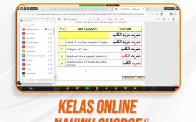 Nahwu Shorof Angkatan 41 Pertemuan Ke-6