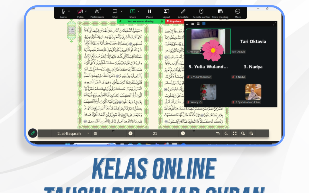 Kelas Online Tahsin Para Ustadzah Pengajar Quran | 9