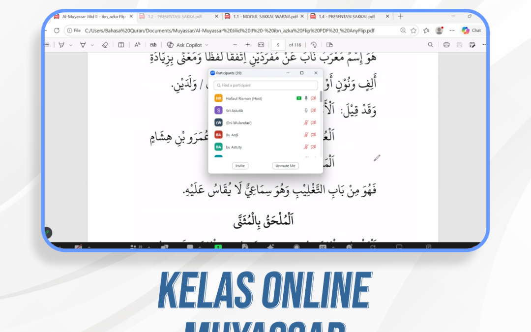 Kelas Online Muyassar Buku Jilid 2 Pertemuan Ke-2