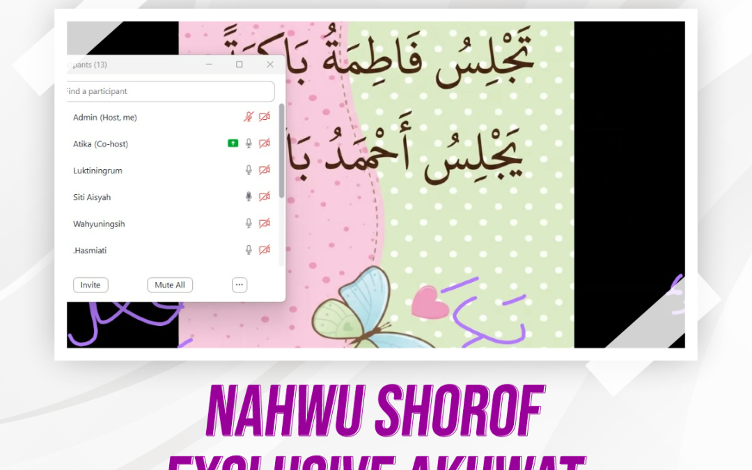 Nahwu Shorof Exclusive Akhwat Pertemuan Ke-29